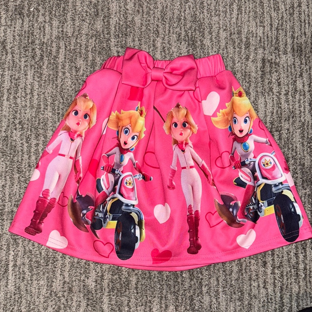 Pink Princess Peach Mario skirt